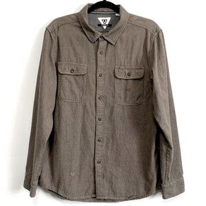 VISSLA Olive Green Buttoned Front Long Sleeves Shirt